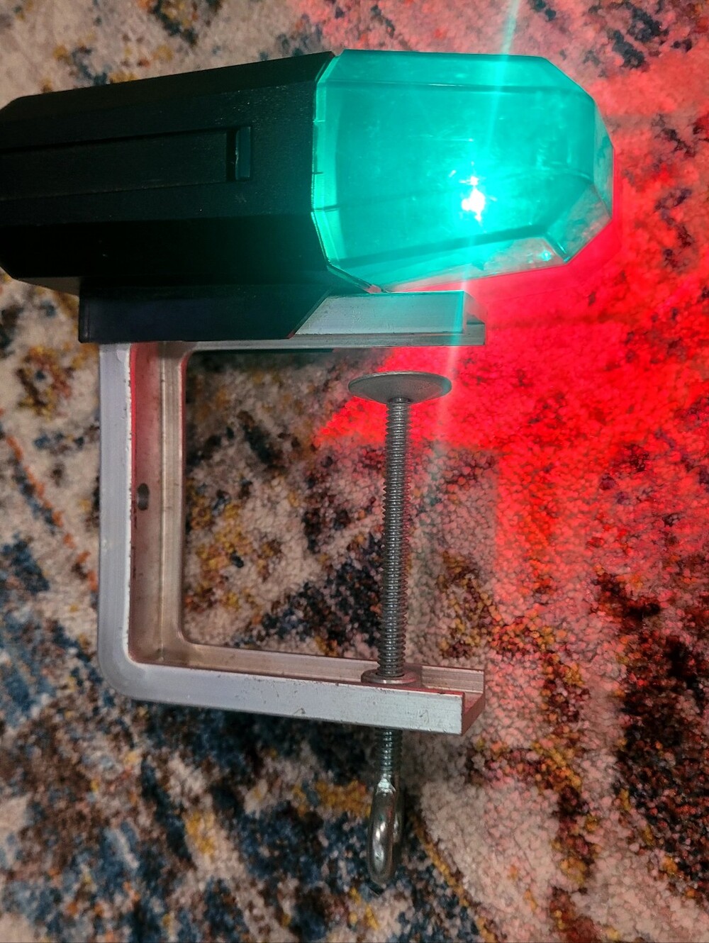 Clamp On Dual-Color Safety Boat Light - Red & Green - Picture 3 of 3
